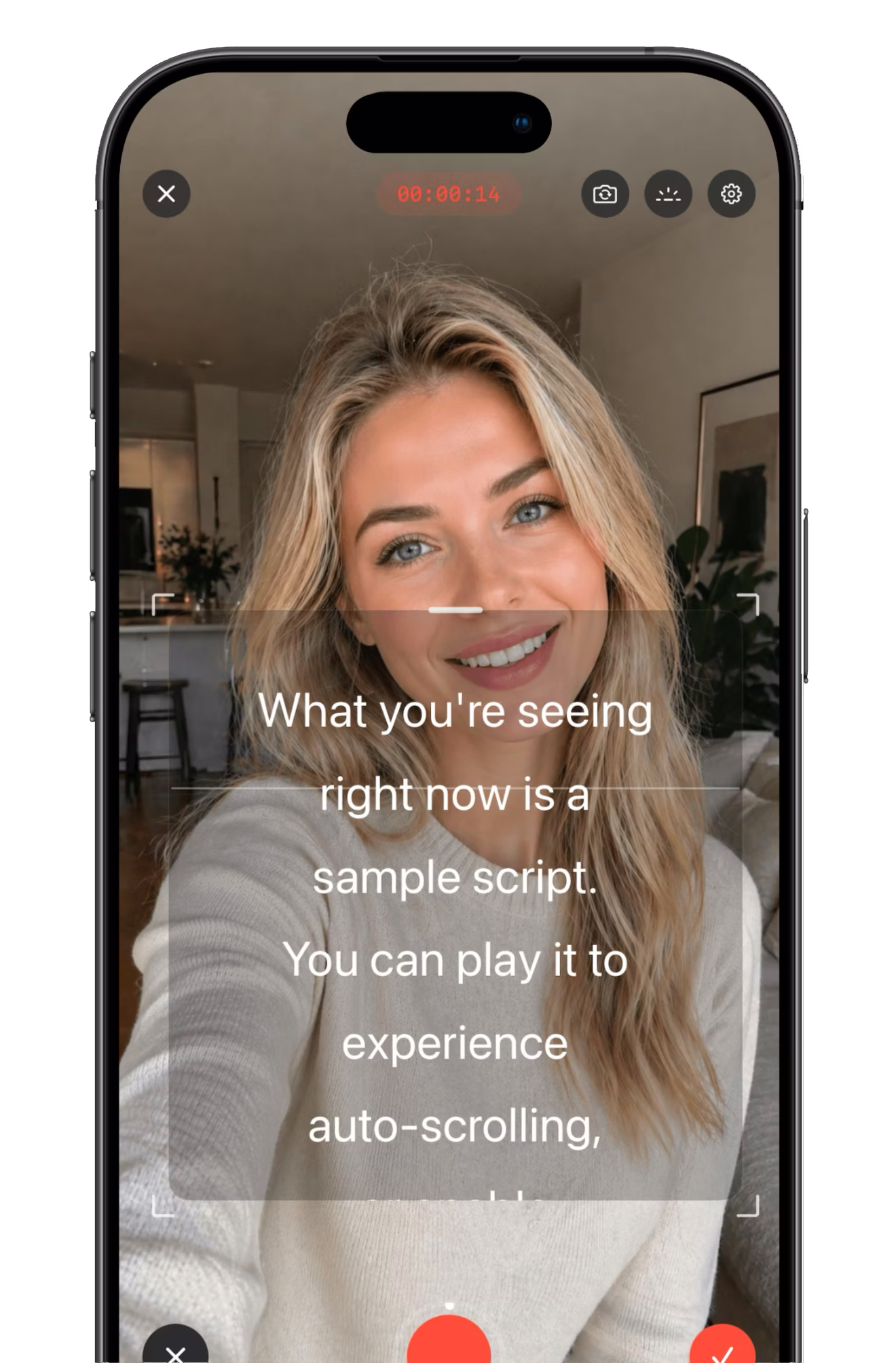 One tap to record